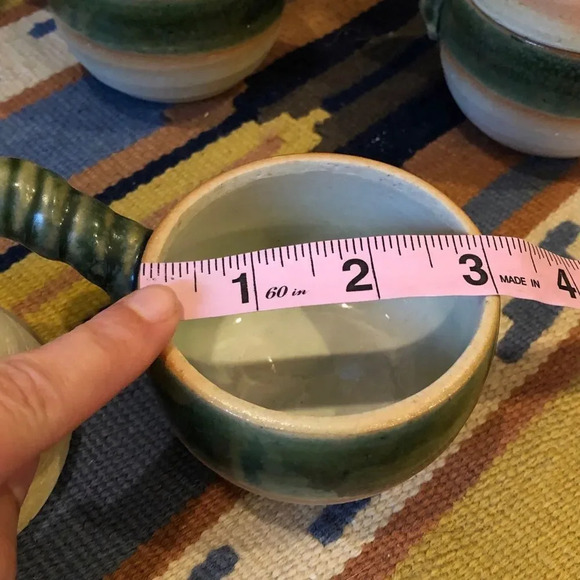 Handmade Japanese Pottery Stoneware Cups wit Lid - Picture 7 of 9